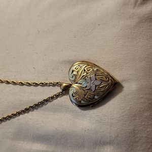 Heart locket necklace